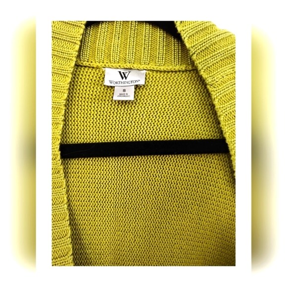 Worthington S SS Lime Cardigan - Picture 3 of 4